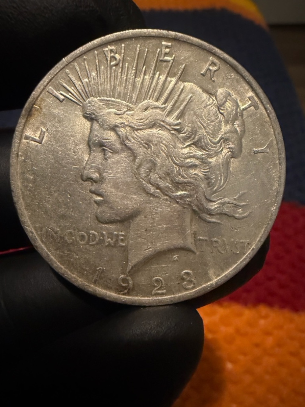1923 Silver Peace Dollar Coin - Liberty Face